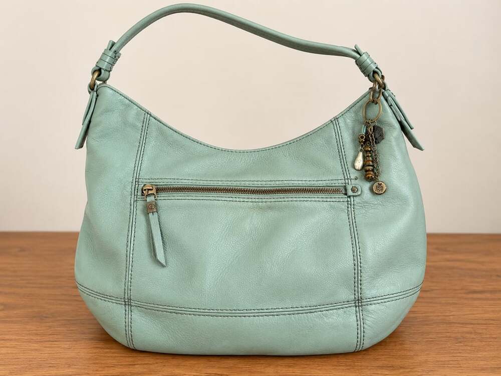 The Sak Sequoia Leather Hobo Bag Light Blue